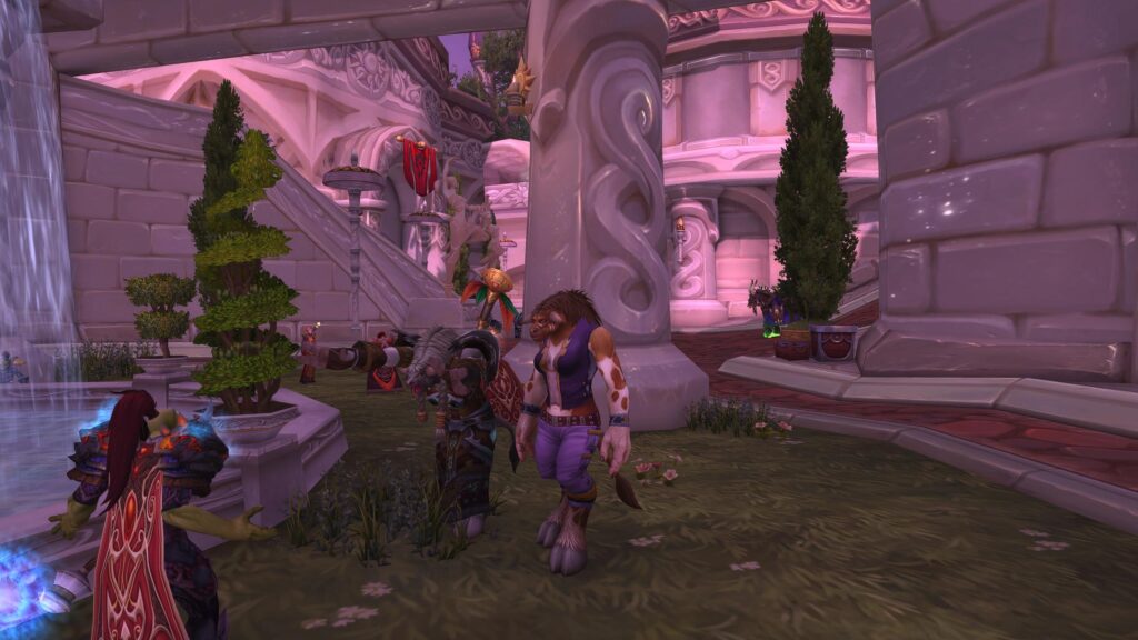 Dalaran , Tauren with NPC Talking